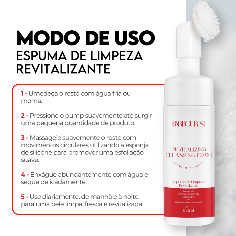 Mousse Espuma de Limpeza Revitalizante / Revitalizing Cleansing Foam