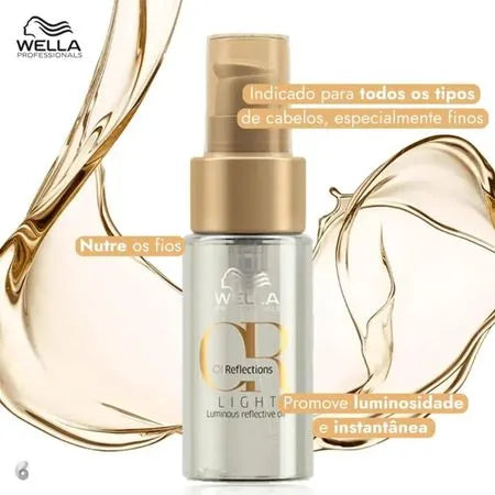 Kit Máscara 150ml, Oil Reflections 30ml e Oil Light - Wella - 1Un
