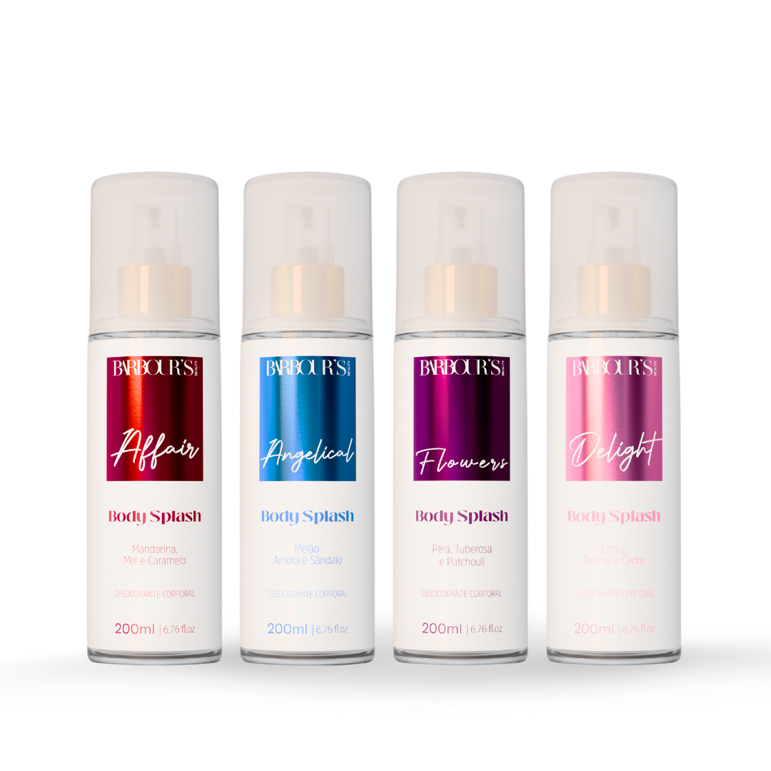 Kit 4 Body Splash - Flowers, Affair, Delight, Angelical