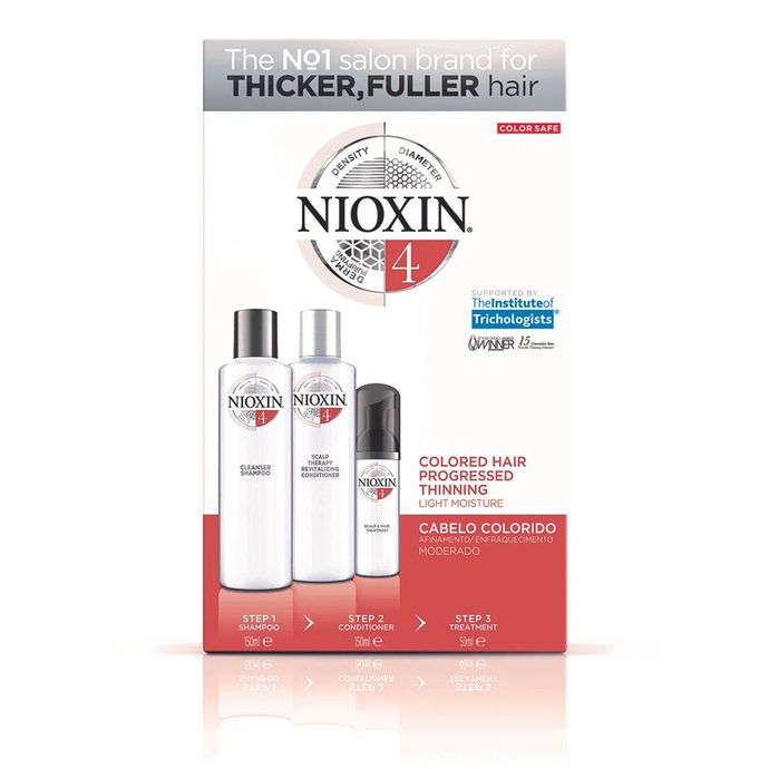 Kit de Tratamento Contra Afinamento Capilar Nioxin Trial Sistema 4