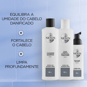 Kit de Tratamento Contra Afinamento Capilar Nioxin Loyalty Sistema 2