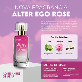 Perfume para cabelo Alter Ego Rose / finalizador termoativo
