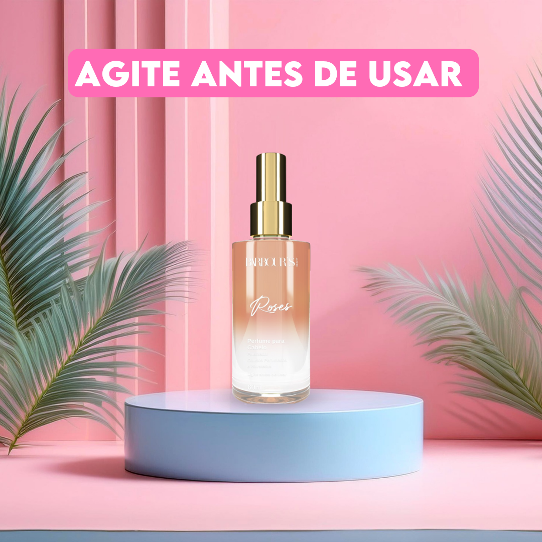 Perfume para cabelo / finalizador termoativo Roses