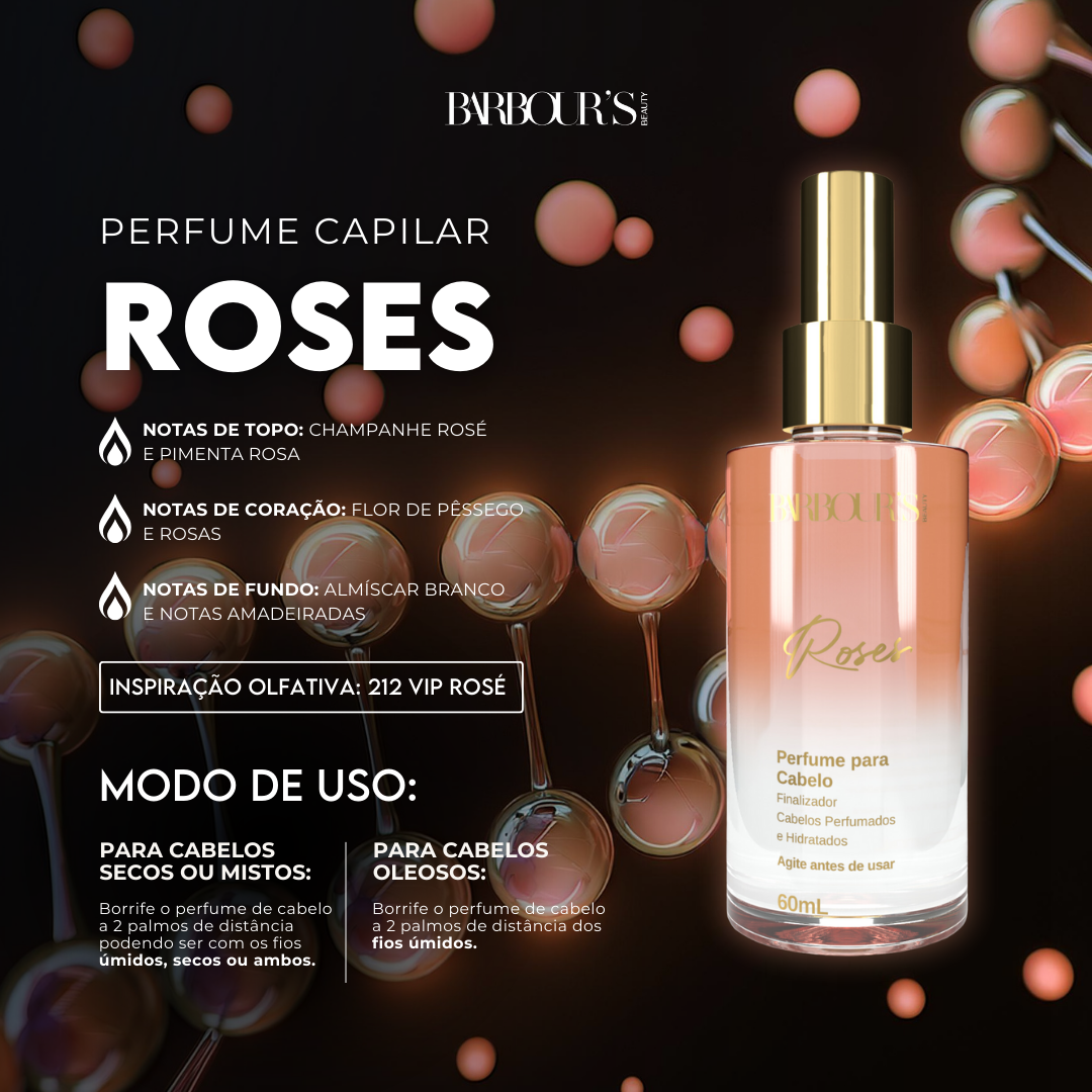 Kit 2 Perfumes de Cabelo - Alter Ego e Roses