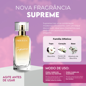 Perfume para cabelo Supreme / finalizador termoativo