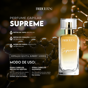Perfume para cabelo Supreme / finalizador termoativo