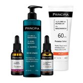 KIT Pele Normal - GEL DE LIMPEZA GL-01 350G + ÁCIDO GLICÓLICO + ÁCIDOS HIALURÔNICOS + PROTETOR SOLAR PS-01 FPS 60