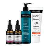 KIT Pele Mista -  ÁCIDOS HIALURÔNICOS + PROTETOR SOLAR PS-01 FPS 60 + GEL DE LIMPEZA GL-01 350G + ÁCIDO GLICÓLICO