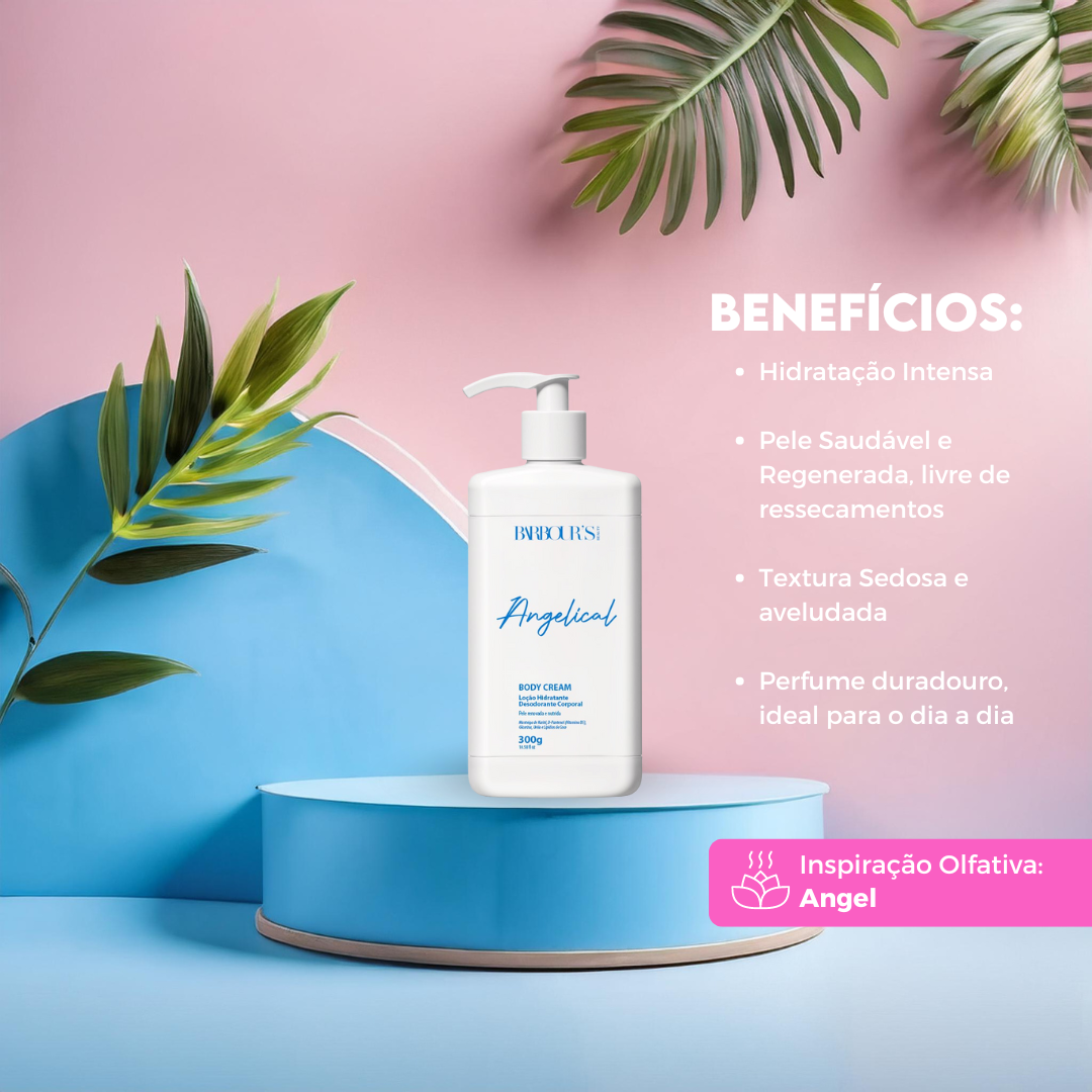 Body Cream Angelical - Loção Desodorante Hidratante Corporal