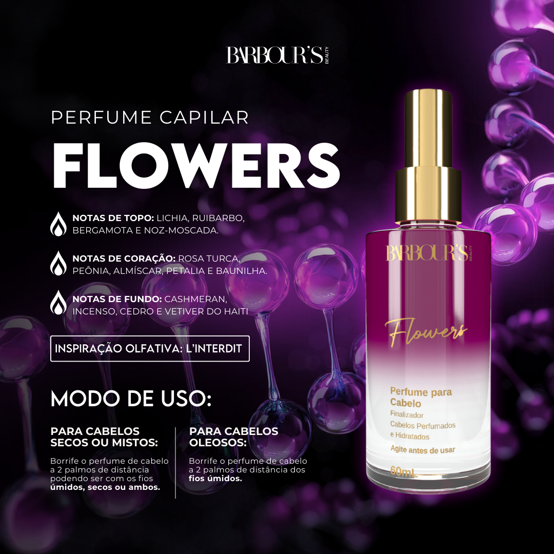 Kit Cabelo Brilhante (3 Perfumes Capilares)