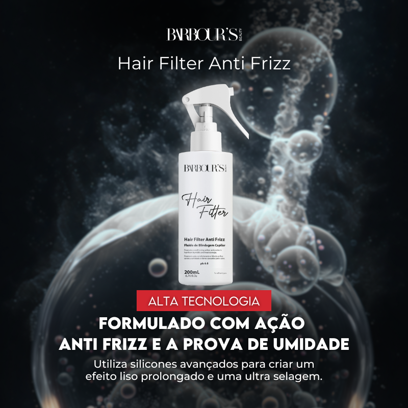 Hair Filter Anti Frizz - Fluido de Blindagem Capilar (A prova de umidade)