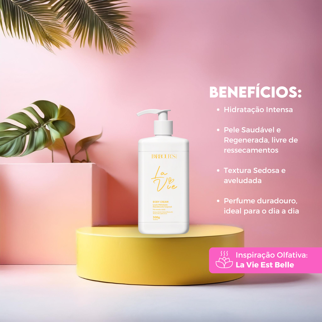 Body Cream La Vie - Loção Desodorante Hidratante Corporal