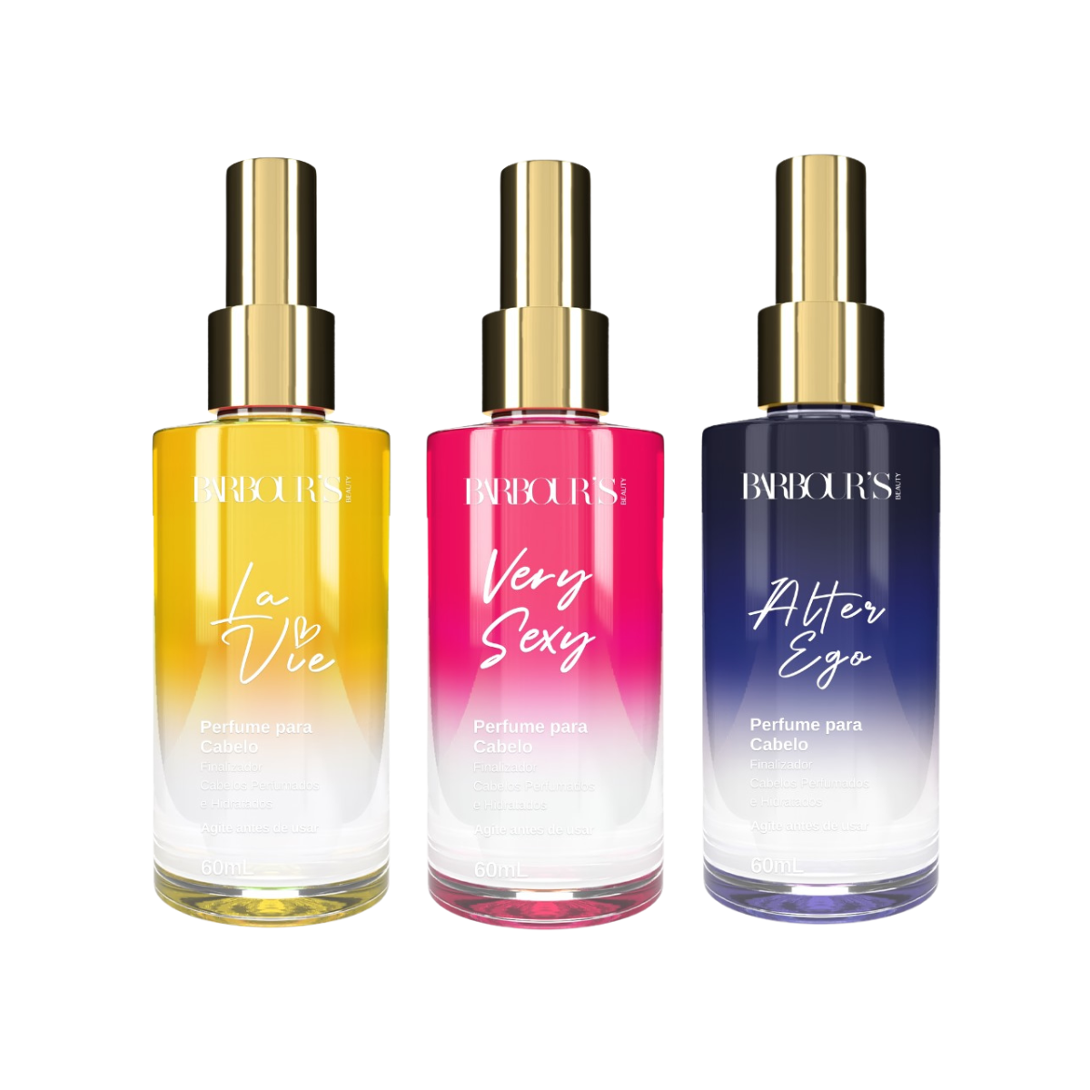 Kit Cabelo Perfumado (3 Perfumes Capilares)