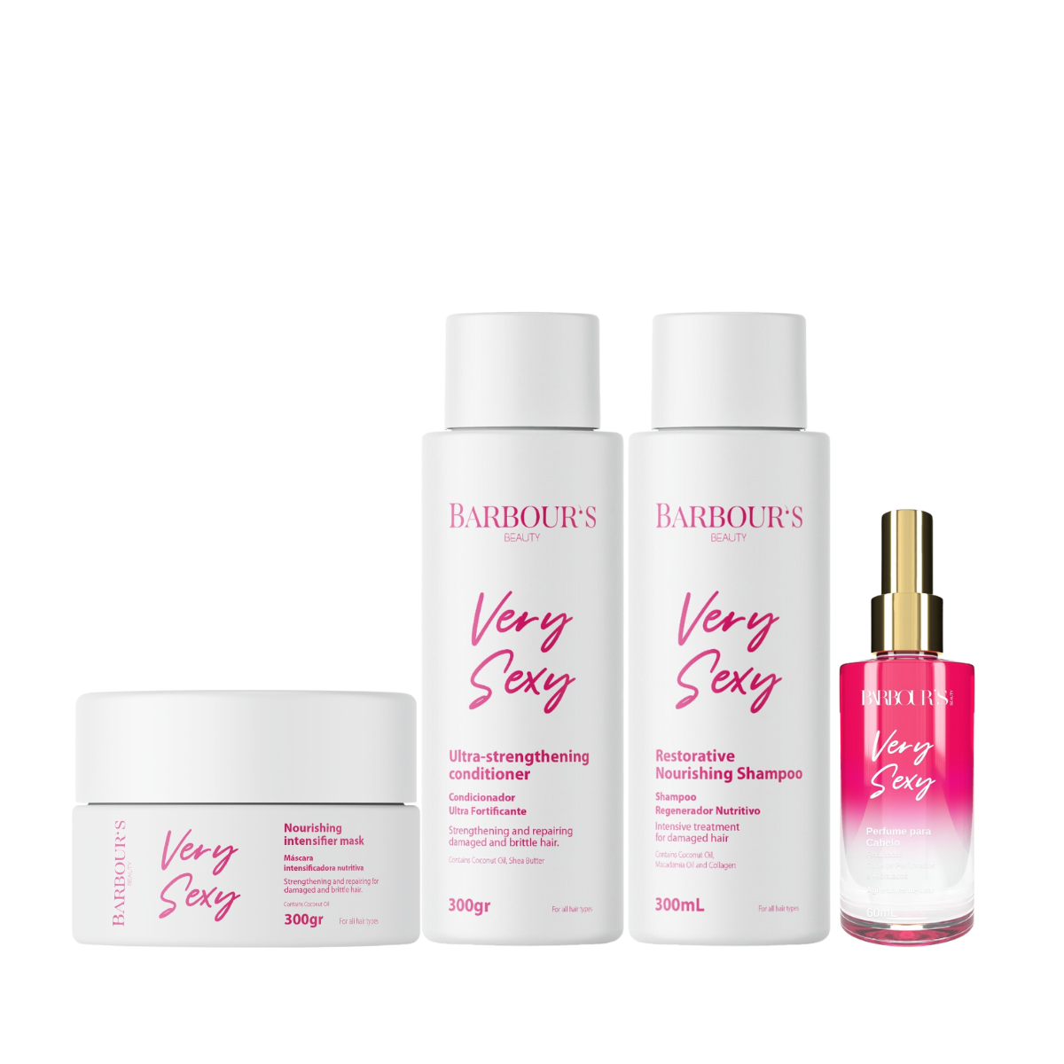 Kit de Tratamento Capilar Very Sexy (4 Produtos) | Nutrição
