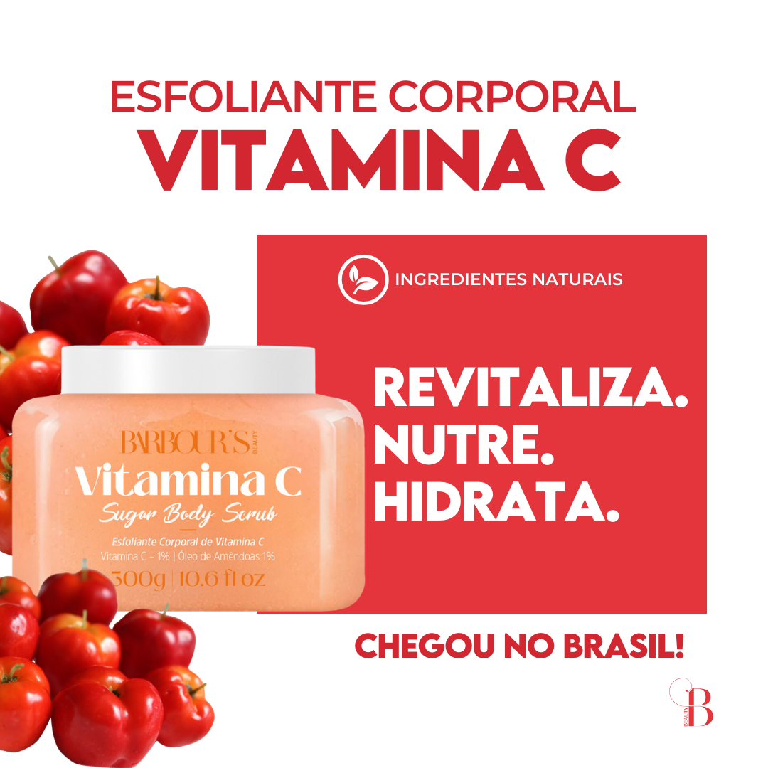 Kit 7 Esfoliantes Corporais - Melancia, Maracujá, Vitamina C, Pitaya, Morango, Kiwi e Coco